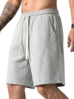 ZUY Men's Baggy Sweat Shorts Cotton Fleece 8" Athletic Shorts Pro Workout Gym Lounge Shorts for Mens with Pockets - Image 4