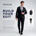 Haggar Mens Smart Wash with Repreve Classic Fit Flat Front Suit Separates Pant - Image 5