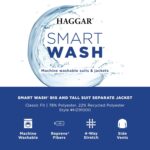 Haggar Mens Smart Wash with Repreve Classic Fit Flat Front Suit Separates Pant - Image 6