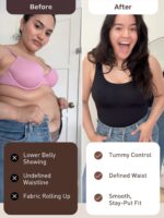 ATTLADY Womens Tummy Control Shapewear Tank Cami, 2 Pack Body Shaper Camisole, Compression Tank Top for Daily Wear & Layering - Image 4