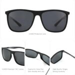 ZENOTTIC Square Polarized Sunglasses for Men Ultralight Carbon Fiber Sun Glasses Driving Fishing Golf Sports UV400 Protection - Image 4