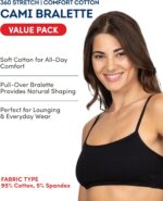 Fruit of the Loom Women's Spaghetti Strap Cotton Pullover Sports Bra Value Pack - Image 3