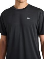 Reebok Men's Reflective Small Logo Crewneck T-Shirt, Standard Fit, Lightweight Cool Touch Jersey Fabric - Image 3