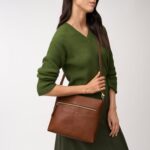 Fossil Women's Harper Leather Small Flap Crossbody Purse Handbag for Women - Image 5