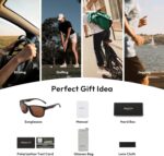 ZENOTTIC Polarized Square Sunglasses Men: UV400 Protection Flexible Frame TAC Lens - Unbreakable Sports Sun Glasses Cycling - Image 6