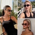 ViewJoy Retro Oval Sunglasses for Women Vintage 90s Y2K Trendy Designer Sun Glasses - Image 4