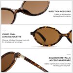ViewJoy Retro Oval Sunglasses for Women Vintage 90s Y2K Trendy Designer Sun Glasses - Image 6