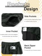 Men’s 5” Gym Running Shorts 2 in 1 Quick Dry Workout Athletic Shorts with Compression Liner Sports Shorts - Image 4
