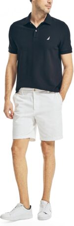 Nautica Men's Classic Short Sleeve Solid Performance Deck Polo Shirt - Image 4