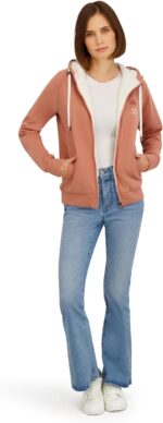 Billabong Women's Full Zip Sherpa Lined Hoodie Jacket - Image 2