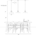 KSANA Pendant Lights Kitchen Island, 14'' Gold and White Pendant Light Fixtures, Modern Large Metal Kitchen Pendant Lighting Over Island - Image 5