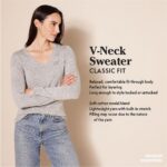 Amazon Essentials Women's Lightweight Long-Sleeve V-Neck Sweater - Image 2