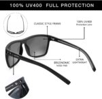 ZENOTTIC Polarized Sunglasses Men Square: Lightweight Durable TR90 Frame UV400 Protection Sun Glasses Driving Fishing Golf - Image 4