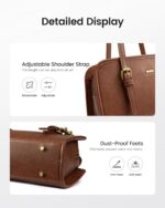 LOVEVOOK Swing Zip Shoulder Bag, Small Purses for Women Trendy Handbags, Mini Vintage Hobo Clutch Leather Tote - Image 6