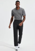 Men's Golf Pants 30"/32"/34" Lightweight Stretch Work Dress Office Travel Slacks Business Casual Trousers - Image 4
