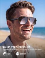 LUENX Aviator Polarized Sunglasses for Men Women Square Polygon Shades – UV400 Protection, Anti-Glare for Driving Fishing - Image 3