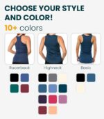 Merino Wool Tank Top Women - Active Merino Wool Undershirt Moisture Wicking Breathable Anti-Odor Lightweight Base Layer - Image 3