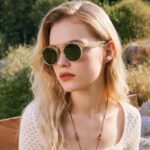 CARFIA Retro Acetate Small Face Polarized Sunglasses for Men Women Trendy Metal Double Bridge Round Sun Glasses CA3399L - Image 4