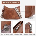 APHISON Trendy Leather Crossbody Purse with Adjustable Strap, Women's Shoulder Handbag - Image 5