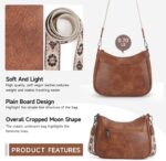 APHISON Trendy Leather Crossbody Purse with Adjustable Strap, Women's Shoulder Handbag - Image 6