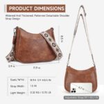 APHISON Trendy Leather Crossbody Purse with Adjustable Strap, Women's Shoulder Handbag - Image 7