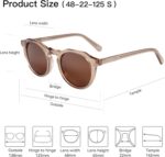 ZENOTTIC Vintage Round Polarized Sunglasses for Men Women UV400 Protection - Image 3