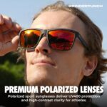 grinderPUNCH Polarized Sunglasses for Men and Women Lightweight TR90 Frame UV400 Protection Square Sun Glasses - Image 3