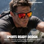 grinderPUNCH Polarized Sunglasses for Men and Women Lightweight TR90 Frame UV400 Protection Square Sun Glasses - Image 7
