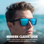 grinderPUNCH Polarized Sunglasses for Men and Women Lightweight TR90 Frame UV400 Protection Square Sun Glasses - Image 8
