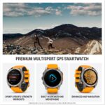 Garmin fēnix® 8 – 51 mm, AMOLED, Sapphire, Premium Multisport GPS Smartwatch, Long-Lasting Battery Life, Dive-Rated, Built-in LED Flashlight, Titanium with Spark Orange/Graphite Band - Image 3