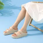 Goosecret Women's Comfortable Arch Support Walking Platform Sandals | Lightweight Chunky Slip-On Foam Slides with Adjustable Buckle, Sandals for Beach and Daily Wear - Image 3