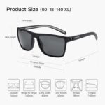 ZENOTTIC Polarized Sunglasses for Men Lightweight TR90 Frame UV400 Protection Square Sun Glasses - Image 4