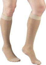 Truform Sheer Compression Stockings, 15-20 mmHg, Women's Knee High Length, 20 Denier, Nude, X-Large - Image 5
