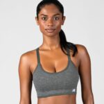 New Balance Women's Sports Bras 3 Pack, Seamless Cami, Removable Pads, Medium Impact Gym Sports Bra for Women, Workout Set - Image 6