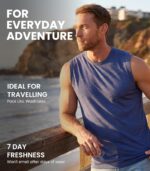 Merino Wool Tank Top Men - Active Merino Wool Undershirt Moisture Wicking Breathable Anti-Odor Lightweight Base Layer - Image 5