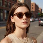 AVAWAY Small Face Womens Mens Sunglasses Polarized – Round Acetate Frame UV400 Protection for Driving Vacation Summer Outings - Image 3