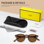 AVAWAY Small Face Womens Mens Sunglasses Polarized – Round Acetate Frame UV400 Protection for Driving Vacation Summer Outings - Image 8