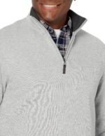 Amazon Essentials Men's Quarter-Zip French Rib Mock Neck Sweater, Casual Wear - Image 3