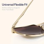 ZENOTTIC Polarized Aviator Sunglasses for Men: UV400 Protection Trendy Anti-Glare Shades - Driving Fishing Golf Fashion - Image 4