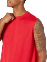 Amazon Essentials Men's Gym Tank Tops, Moisture-Wicking Dry Fit Breathable Muscle Shirts, Pack of 2 - Image 4