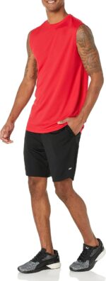 Amazon Essentials Men's Gym Tank Tops, Moisture-Wicking Dry Fit Breathable Muscle Shirts, Pack of 2 - Image 5