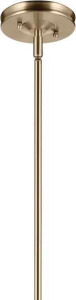 Kichler Laria 1-Light Pendant Light Fixture, Kitchen Island Hanging Light with Opal Glass in Champagne Bronze, Updated Traditional Style for Dining Room (14.5" x 10.5"), 52774CPZ - Image 5