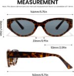 Cyxus Acetate Cateye Sunglasses for Women, Lightweight for All-Day Wear UV Protection for Driving Travel Party Outdoor 1349 - Image 6