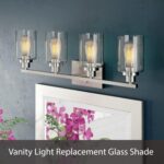 Aspen Creative 28011-61-1 Clear Seeded Glass Shade for Pendant Lights, Wall Sconces, and Lamp Posts, 1-3/4" Fitter Size, 7" High x 8" Diameter - Image 5