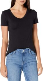 Amazon Essentials Women's Slim-Fit Short-Sleeve V-Neck T-Shirt - Image 3