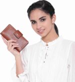 Fossil Women's Logan Leather Wallet RFID Blocking Tab Clutch - Image 2