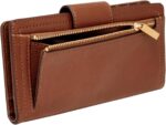Fossil Women's Logan Leather Wallet RFID Blocking Tab Clutch - Image 4