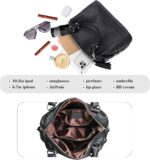 HESHE Womens Genuine Leather Purse Satchel Tote Bags Ladies Real Leather Bags Crossbody Handbags - Image 6