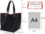 sqlp Large Work Tote Bag for Women Designer Handbags Big Bucket Purses - Image 4