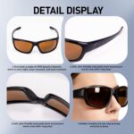 Corning Glass Polarized Sunglasses–UV400 Anti-Glare, Scratch Resistant, Italian Design for Driving Fishing Outdoor - Image 6